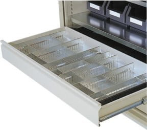Kappes Schubladeneinteilung für Großraumschrank aus Feinblech in Silber/Grau - Bild 1