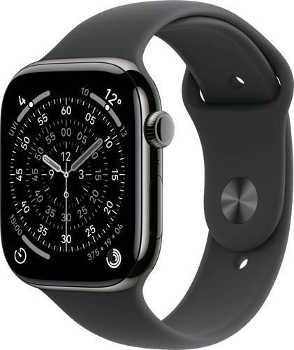 Apple Smartwatch, GPS, Cellular, 46 mm, Titan, Schwarz, Unisex - Bild 1