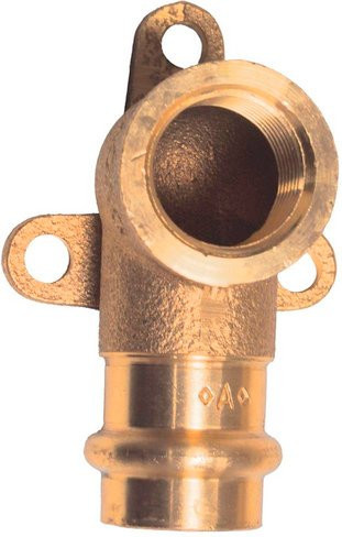 Cornat Presswandscheibe aus Messing in Gold mit Innengewinde 1/2 Zoll - Bild 1
