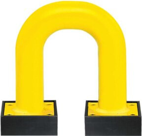 Moravia Rammschutz-Bügel SWING für innen zum Aufdübeln, Farbe: Schwarz/Gelb, B/H: 390 x 375 mm - Bild 1