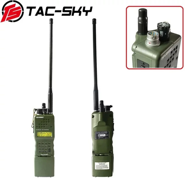 TS TAC-SKY AN / PRC 152 Virtuelles Walkie-Talkie-Modell in Grün für Baofeng-Radios mit taktischer PRC152-Box und U94 6-poligem PTT - Bild 1