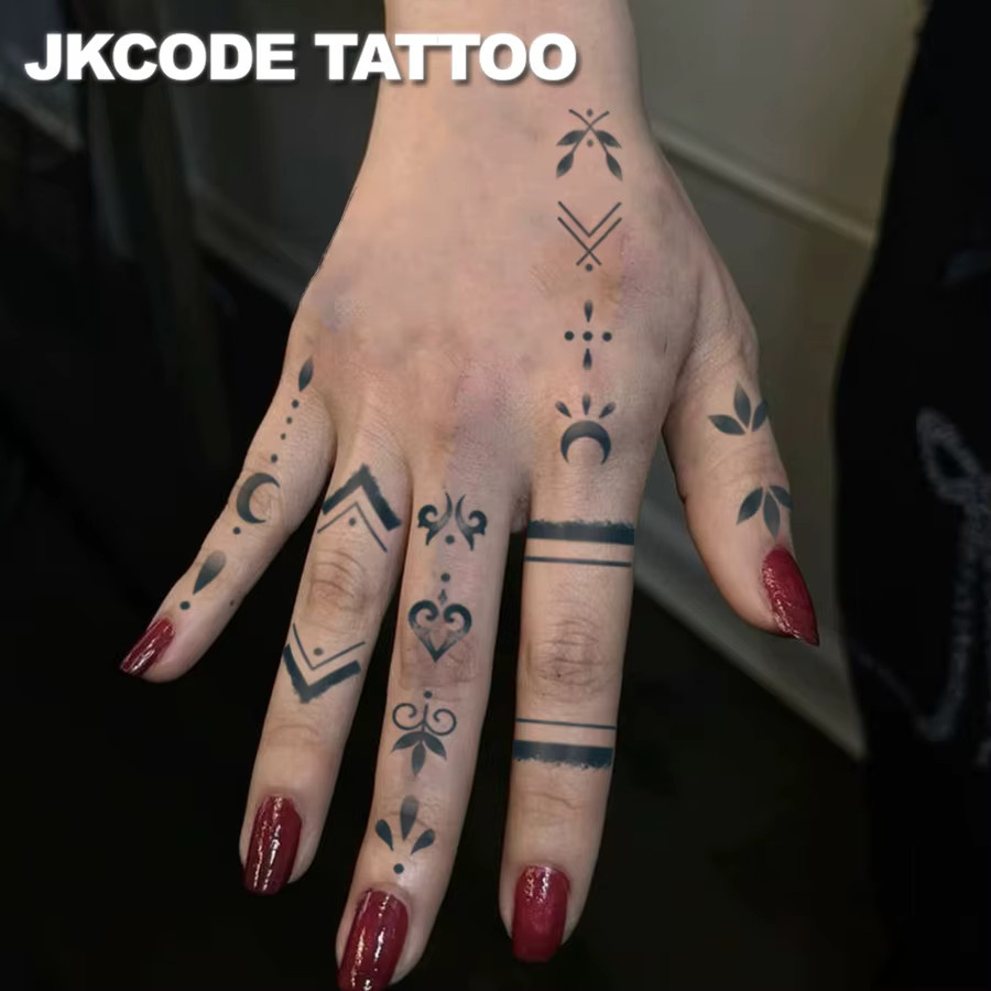 JKCODE TATTOO Semi-permanente Tattoos, Unisex - Bild 3