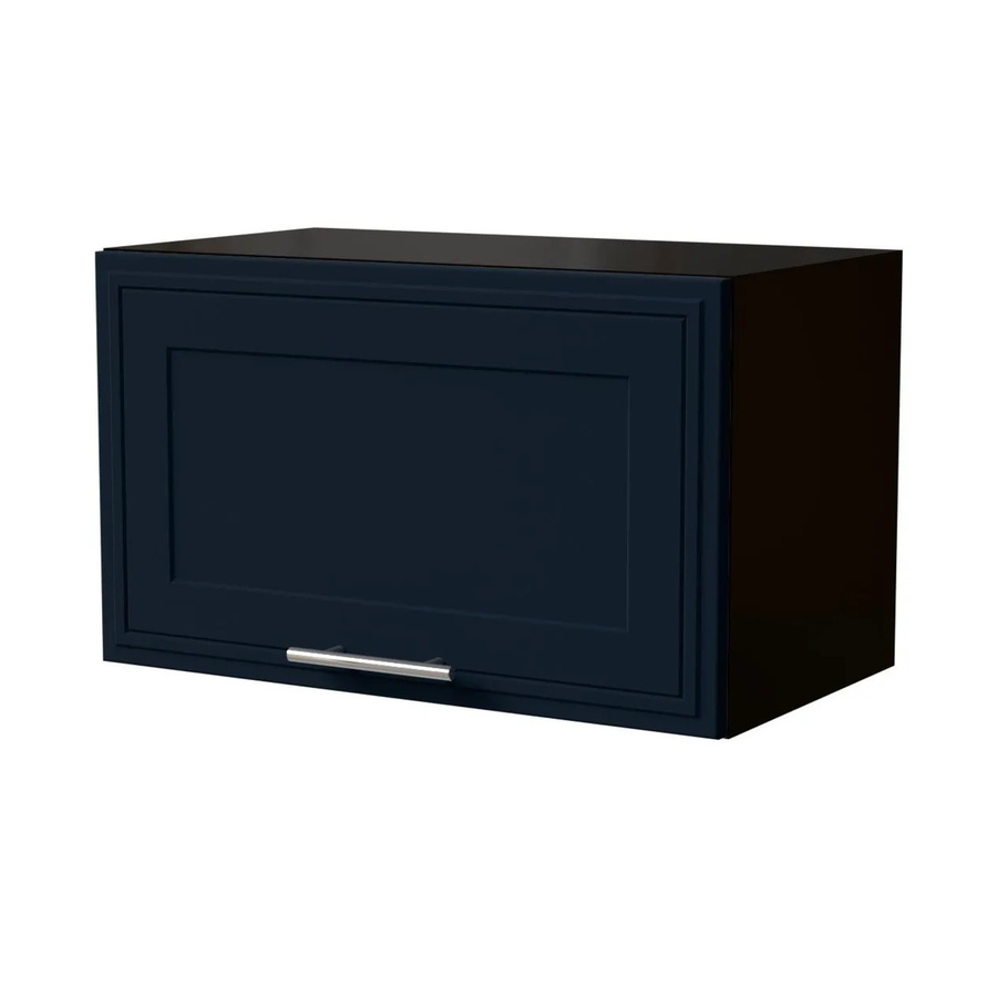 Feldmann-Wohnen Klapphängeschrank Salo W4B/60 in Schwarz und Indigo Matt mit Gasdruckdämpfer, B/T/H: 60 x 32,5 x 36 cm - Bild 2