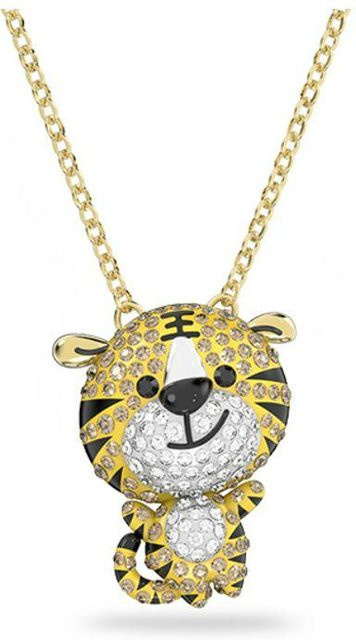 Swarovski Sternzeichen Tiger Halskette, Gold, Damen, Kristall - Bild 1