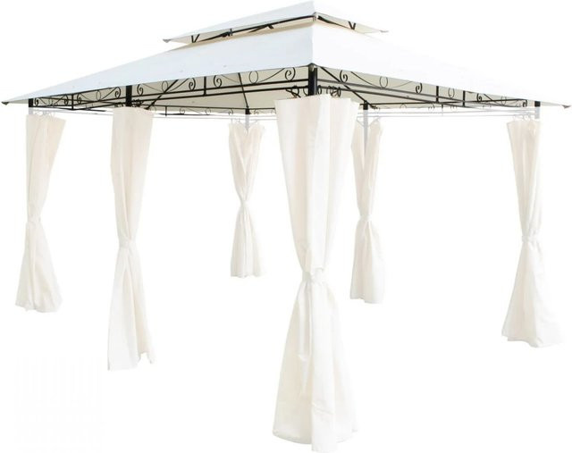 Lex Ersatzdach für Gartenpavillon mit Doppeldach, wasserdicht, Polyester, Beige, B/T: 4 x 3 m - Bild 1