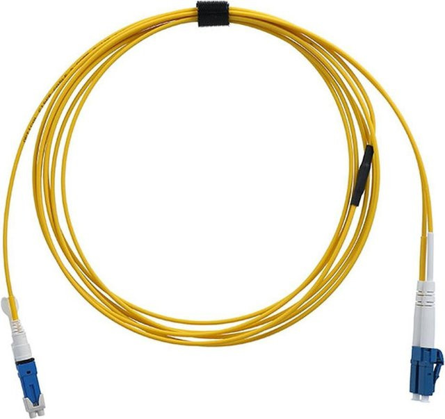 BlueOptics Duplex LWL Patchkabel CS-UPC/LC-UPC Singlemode E9/125µm OS2 G.657.A1, Blau und Gelb, Länge: 1 Meter - Bild 1