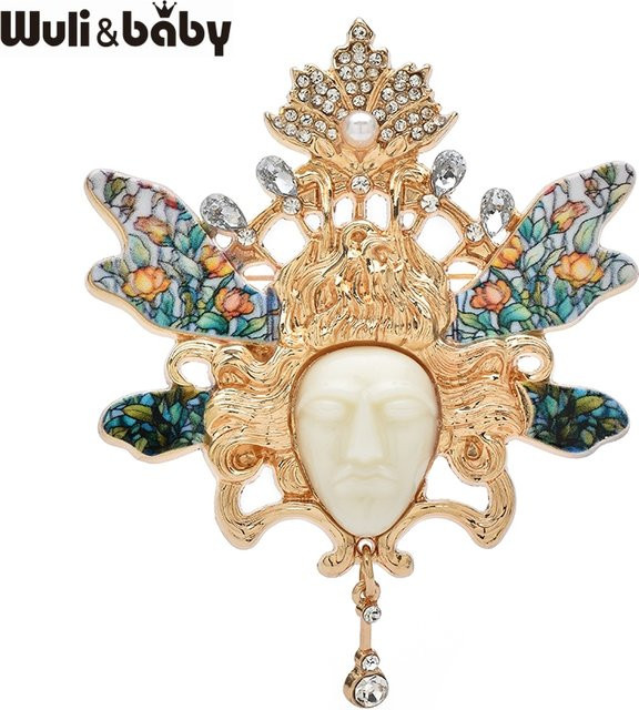 Wuli&baby Brosche, Emaille, Gold, Damen - Bild 1