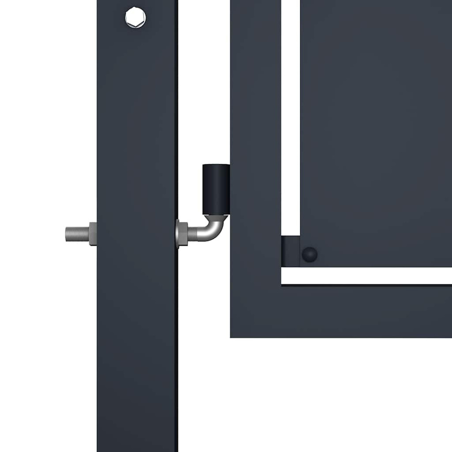 vidaXL Gartentor aus Stahl in Anthrazit B: 100 cm, H: 125 cm - Bild 3
