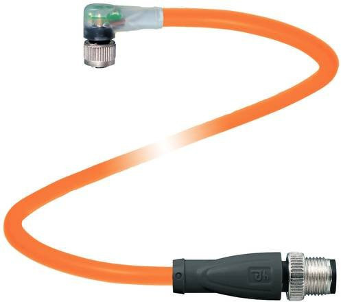 Pepperl+Fuchs 293716 Sensor-Aktor-Steckverbinder konfektioniert in Orange mit 3 Polen und 2 m Kabellänge - Bild 1