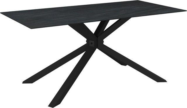 Bessagi Home Esstisch Livan aus Keramik in Dunkelgrau, B/T/H: 180 x 90 x 76 cm - Bild 1