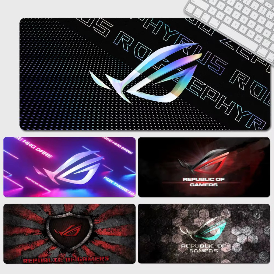 ASUS ROG Republic Of Gamers XL Lockedge Mauspad mit Logo, übergroße Notebook-Tischmatte für deinen PC, B: 80 cm, T: 30 cm - Bild 5