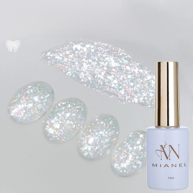 MIANEL Fuguang Island Glitter Gel Nagellack, 12 ml, Schimmernd - Bild 1