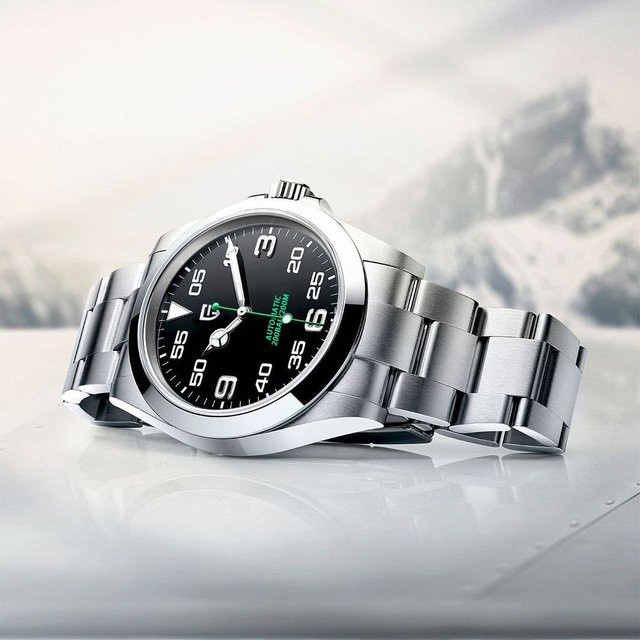 PAGANI DESIGN Armbanduhr, Automatik, Edelstahl, Schwarz, Herren - Bild 1