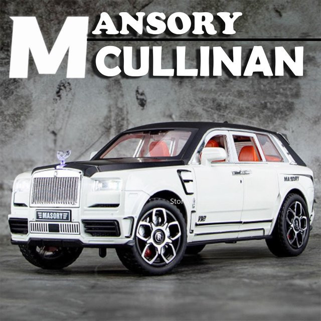 MAKEDA Rolls-royce Cullinan Mansory Cars, Modell Spielzeug, 1:24, Metall, mit Licht und Sound - Bild 1