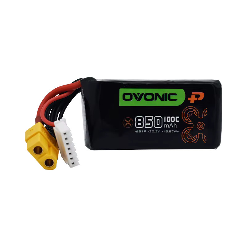 PYLRC Upgrade 100C LiPo Batterie 850 mAh für RC Hubschrauber, Quadcopter und FPV Racing Drones, Schwarz, mit XT30 oder XT60 Stecker - Bild 5