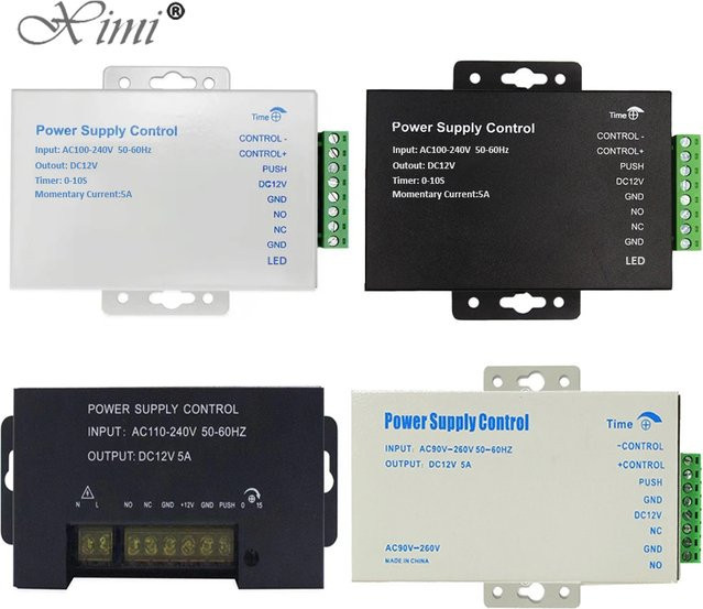 ximiir DC 12V Schaltnetzteil für Türzugangskontrollsysteme mit 3A und 5A, AC 100-240V für elektrische Schlösser, RFID und Fingerabdruck-Systeme - Bild 1
