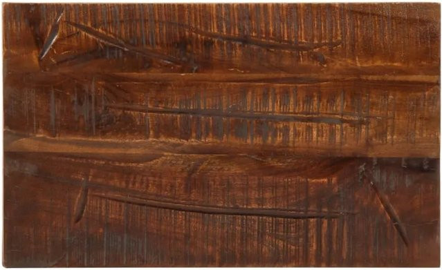 vidaXL Tischplatte aus Massivholz in Braun, rechteckig und rustikal, B/T/H: 50 x 20 x 3,8 cm - Bild 1