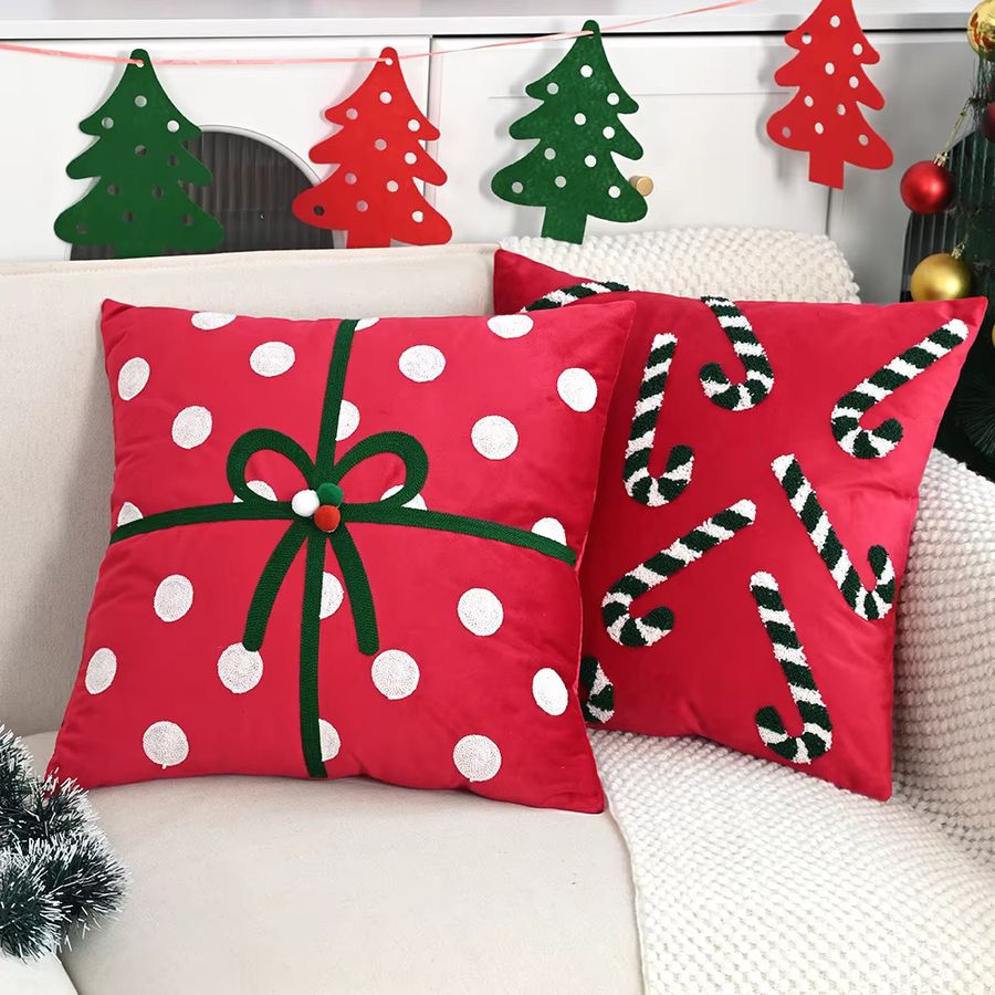 BUYNOW Kissenbezug aus Dutch Samt mit Weihnachtsmotiv für Sofa und Schlafzimmer - Bild 1