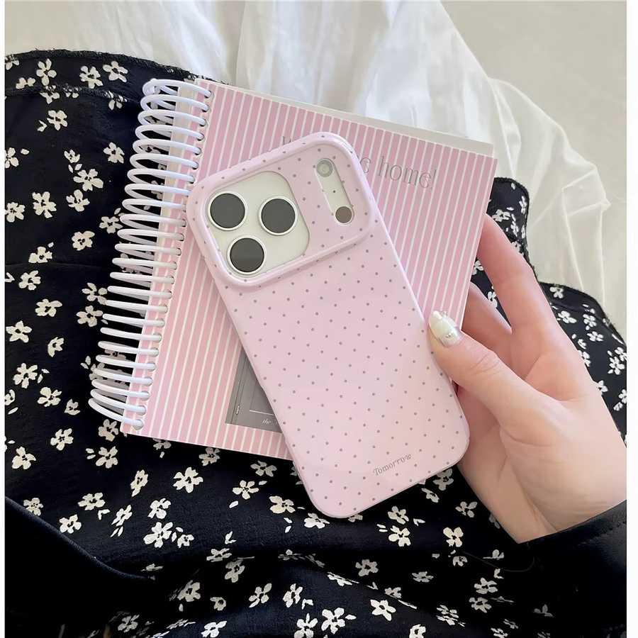 INS Polka Dot Handyhülle für iPhone 17 16 15 14 13 12 Pro Max 11 Ultradünn und Stoßfest - Bild 2
