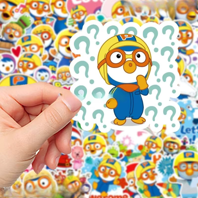 Pororo Pinguin Graffiti-Aufkleber, 50-teiliges Set, multicolour - Bild 2