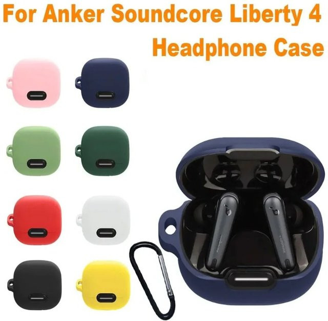 Anker Soundcore Liberty 4 NC Kopfhörer-Schutzhülle aus Silikon in Blau - Bild 1