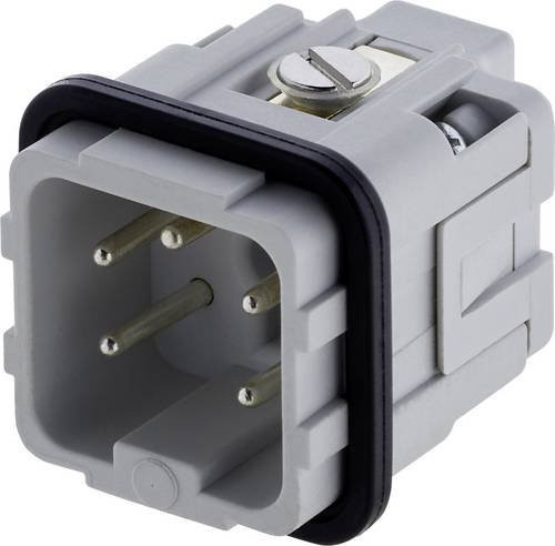 Amphenol Heavy|mate C146 Stifteinsatz mit 4 Polen plus PE in Grau - Bild 1