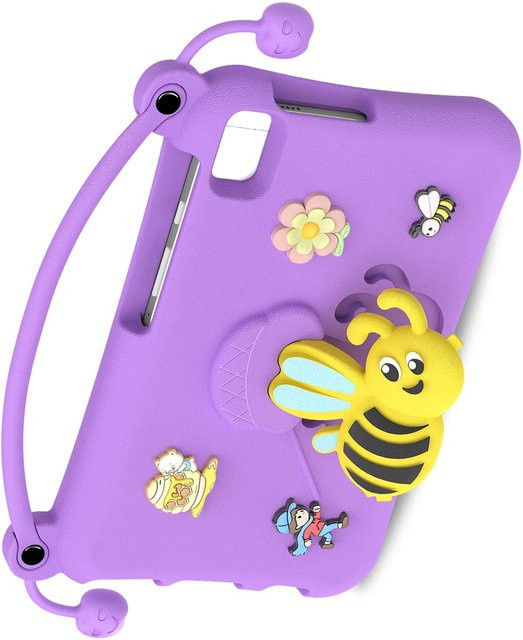 Samsung Tablet-Hülle aus EVA-Schaumstoff und Gummi mit Ständer für Galaxy Tab A 8.0, Tab A7 Lite 8.7 und Tab A9 8.7 in Violett - Bild 1