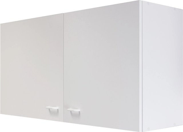 Flex-Well Classic Küchen-Oberschrank Speed Weiß, melaminbeschichtete Spanplatte, B: 100 cm, H: 32 cm, T: 20 cm - Bild 1