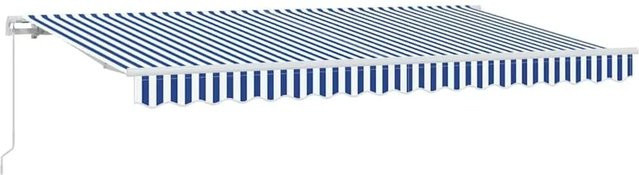 vidaXL Einziehbare Markise Blau mit Aluminiumgestell B: 400 cm, T: 200 cm - Bild 1