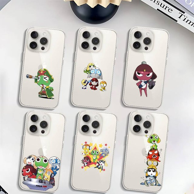 K-Keroro Gunsou Handyhülle für iPhone 11 bis 17 Pro Max, transparente und stoßfeste Schutzhülle - Bild 1