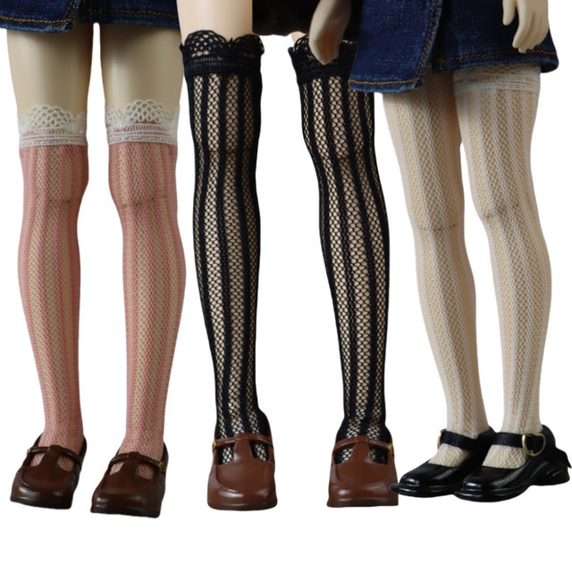 Miao Mama ai wawa Socken für Blythe-Puppen, Schwarz Weiß Rosa, Zubehör - Bild 1