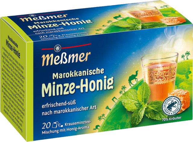 Meßmer Marokkanische Minze-Honig, Kräutertee, Teebeutel, 40g - Bild 1