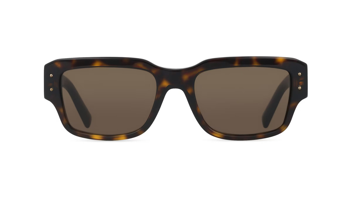 Dolce&Gabbana Sonnenbrille, Vollrand, Quadratisch, Acetat, braun, Herren - Bild 1