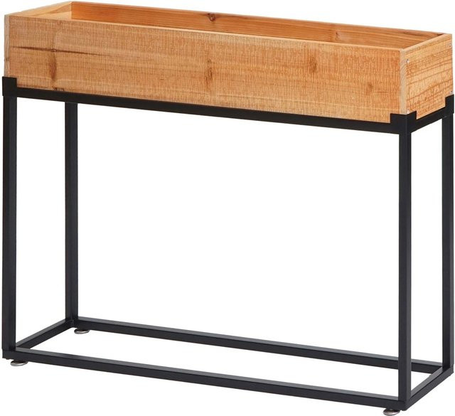 PROREGAL Hochbeet aus Tannenholz und Stahl in Schwarz, H x B x T: 62 x 80 x 16 cm - Bild 1