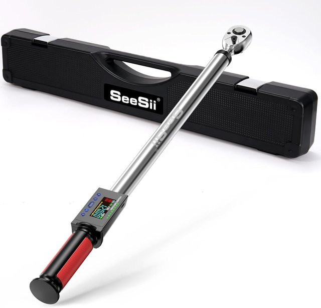 Seesii Digitaler Drehmomentschlüssel mit 1/2-Zoll-Antrieb, 340 Nm und 2 % Drehmomentgenauigkeit für die Autopflege - Bild 1