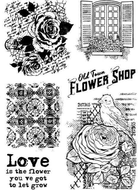 Silikonstempel Flower Shop für kreative Gestaltung - Bild 1