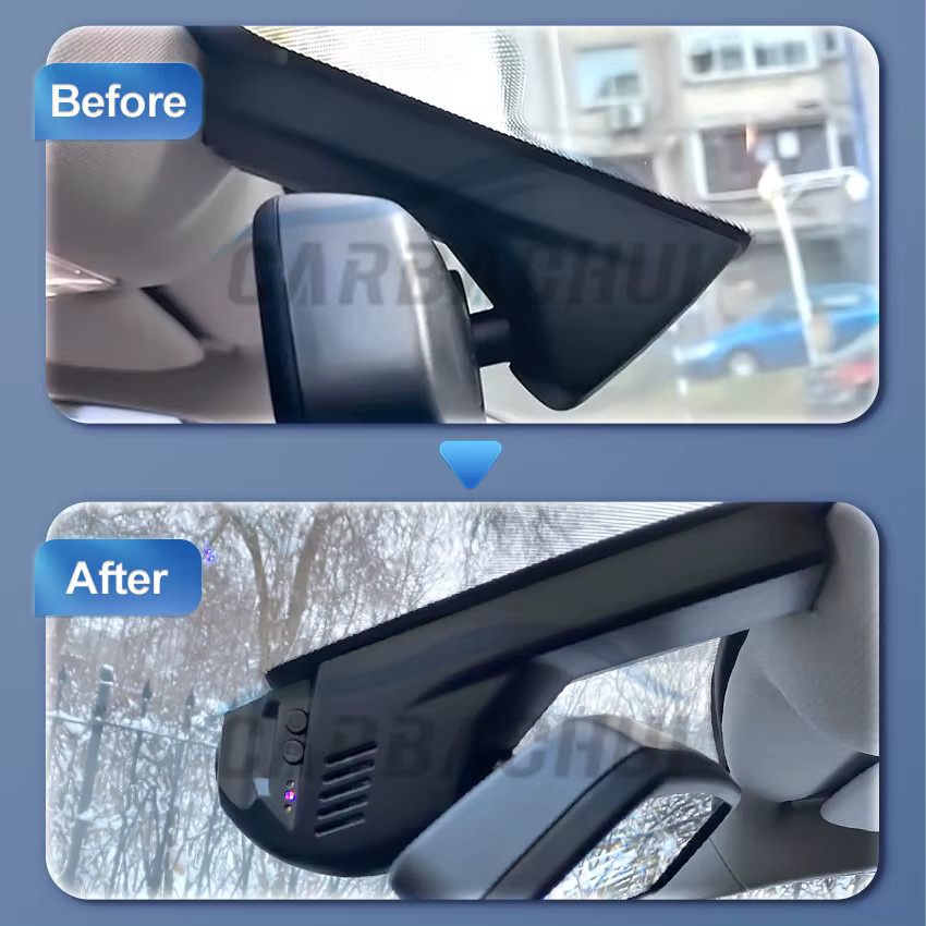 HESHECAM 4K Dashcam für BMW F-Chassis 1 2 3 4 5 6 7 X1 X2 X3 X4 X5 X6 X7 M-Serie, Armaturenbrett-Auto-Kamera, Schwarz - Bild 2