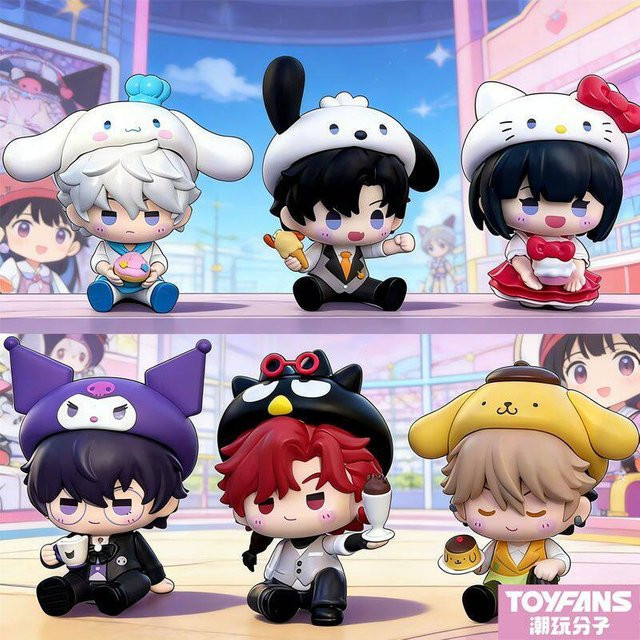 Sanrio Link Click X Sanrio Sweet Moments Blind Box, Mini-Figur - Bild 1