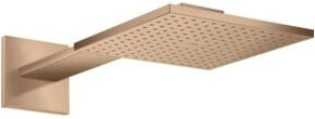 Hansgrohe Axor Kopfbrause quadratisch in Rosegold, Wandmontage, 2 Strahlarten, B/B/H: 25 x 25 x 2,5 cm - Bild 1