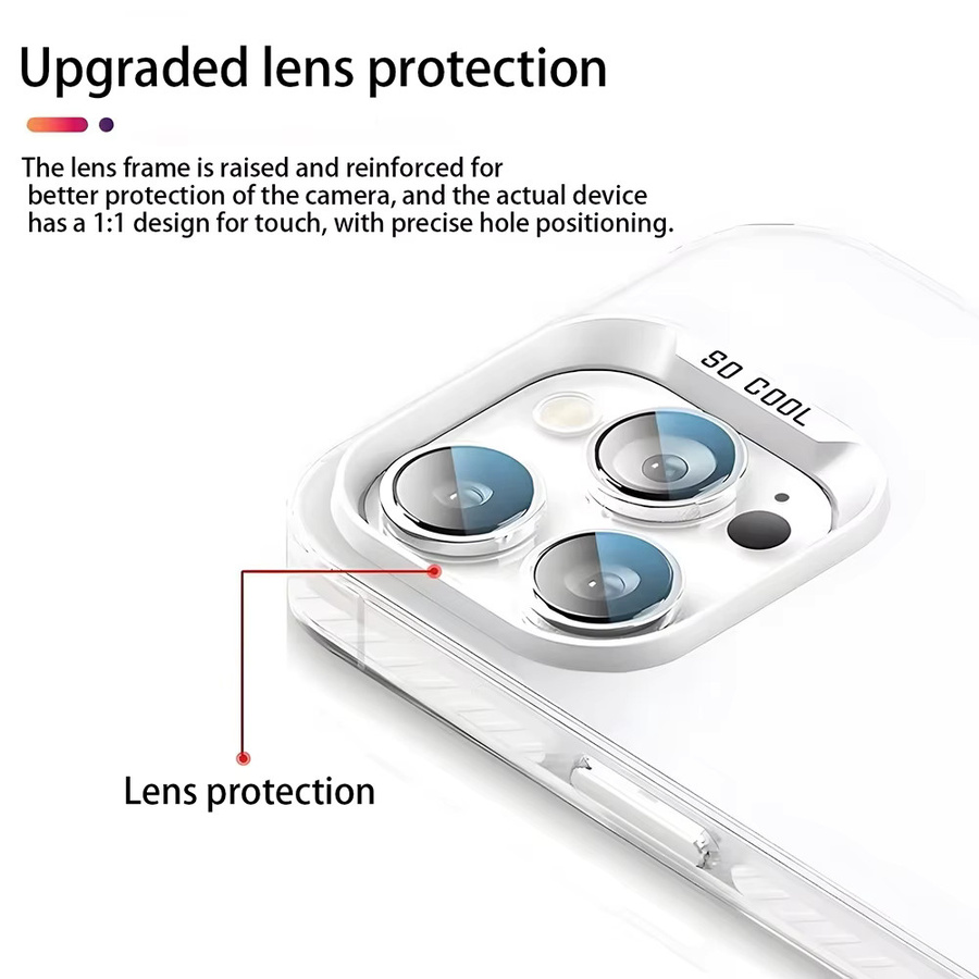 Smartphone Schutzhülle lMDColor Silber mit S-Steine Kreis Design für iPhone 17 16e 15 14 13 12 11 Pro Max Plus - Bild 3