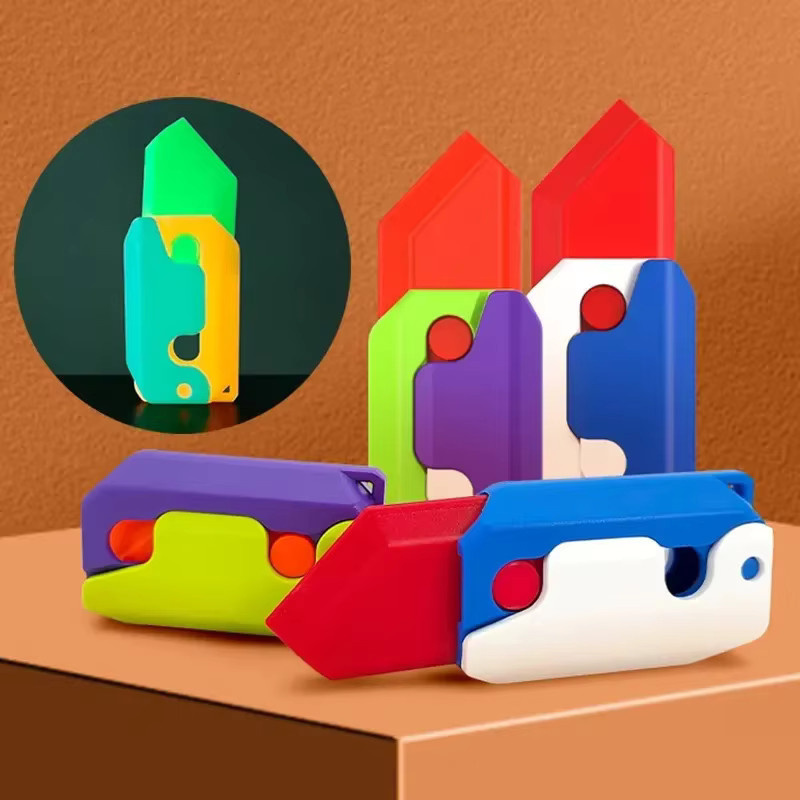 CatXaa Karotte Messer, Stress Relief sensorisches Spielzeug, Mini Kunststoff Messer - Bild 2