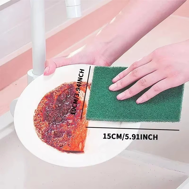 VTMANMNS Kratzfeste Spülschwämme zur Küchenreinigung in Grün - Bild 4