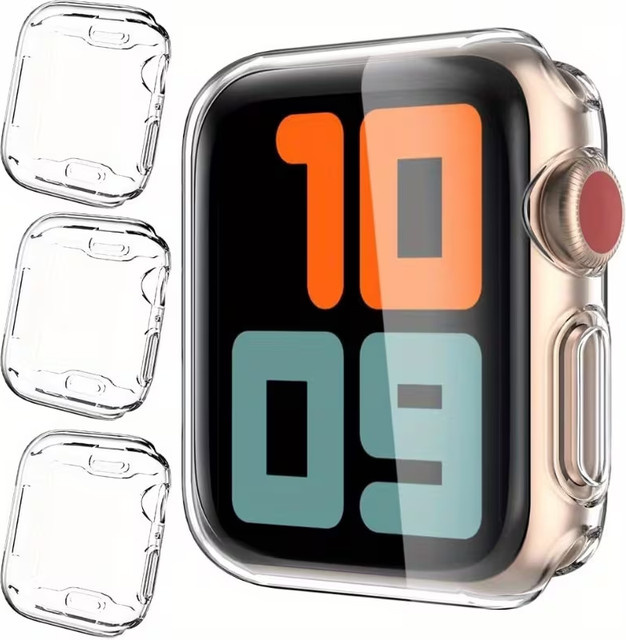 PEO Uhrenzubehör Hülle für Apple Watch, durchsichtig, Unisex - Bild 1