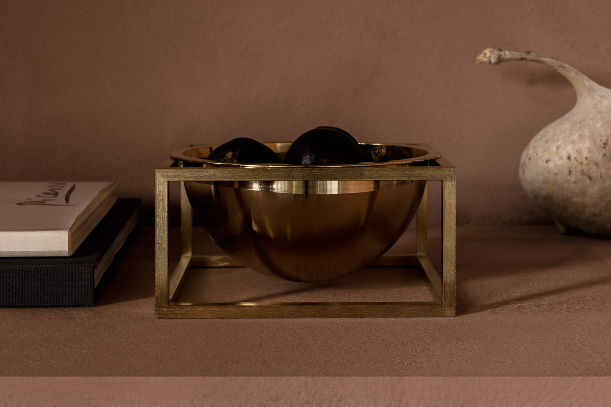 Audo Copenhagen Kubus Bowl Centerpiece aus Metall in Bronze und Gold - Bild 2