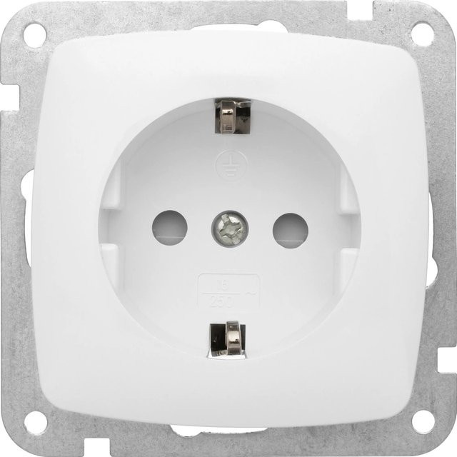 OBI Steckdose Trend Weiß IP20 Unterputz Einbau - Bild 1