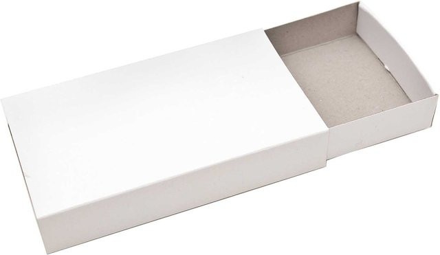 Rico Design Streichholzschachtelset groß, weiß, 12 Stück, B/T/H: 11 x 6,3 x 2 cm - Bild 1