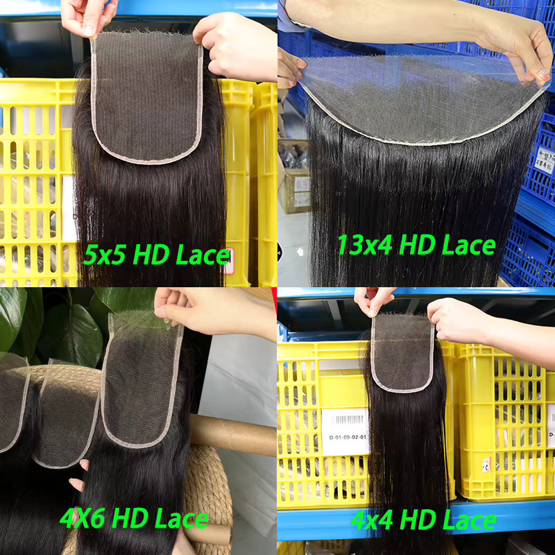 GDYLuxury HD Lace Frontal, 100% rohes menschliches Haar - Bild 1