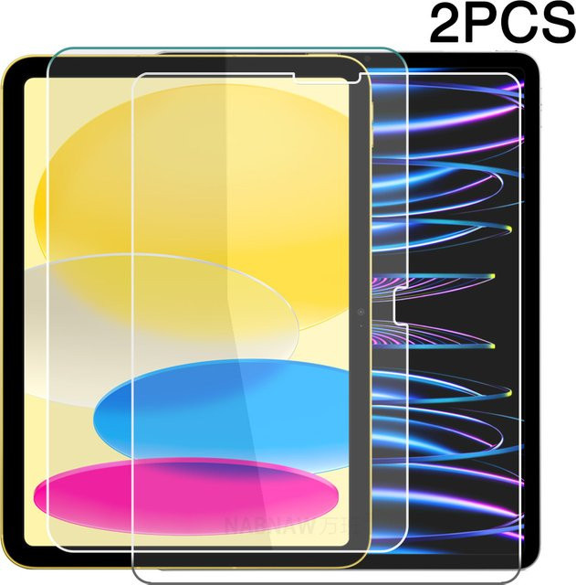 2er-Set HD gehärtete Glas Displayschutzfolie für Apple iPad, iPad Pro, iPad Air und iPad Mini, transparent - Bild 1