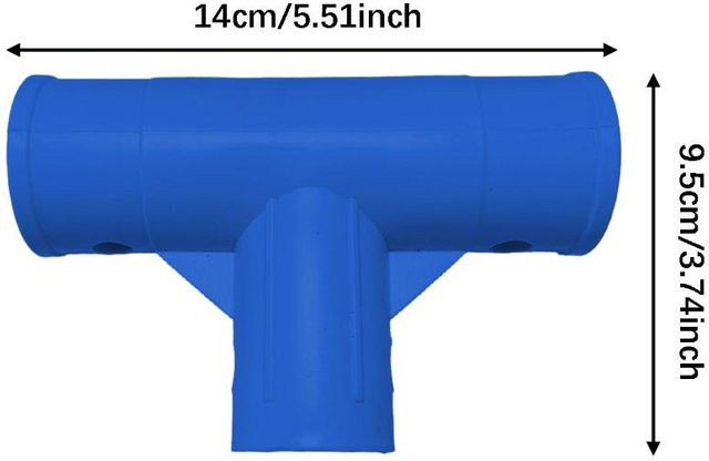 Intex T-Stück Schlauchverbinder Adapter für Poolpumpen, Blau - Bild 1