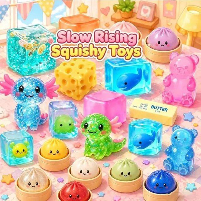 Bai Fen Bai dolls and toys, Zufälliges langsames Aufsteigendes Squishy Spielzeug, 2 Stück, White - Bild 1